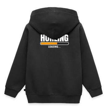 Schleudern Hurling - Kinder Premium Organic Hoodie - Schwarz - Hinten - AI Model Kid Male (0cm)