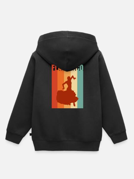 Flamenco - Kinder Premium Organic Hoodie - Schwarz