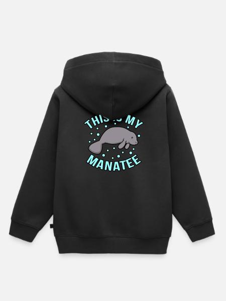 Seekuh - Kinder Premium Organic Hoodie - Schwarz