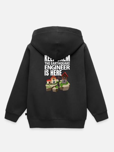Erdbeben - Kinder Premium Organic Hoodie - Schwarz