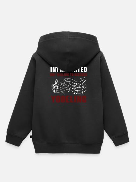 Jodeln - Kinder Premium Organic Hoodie - Schwarz
