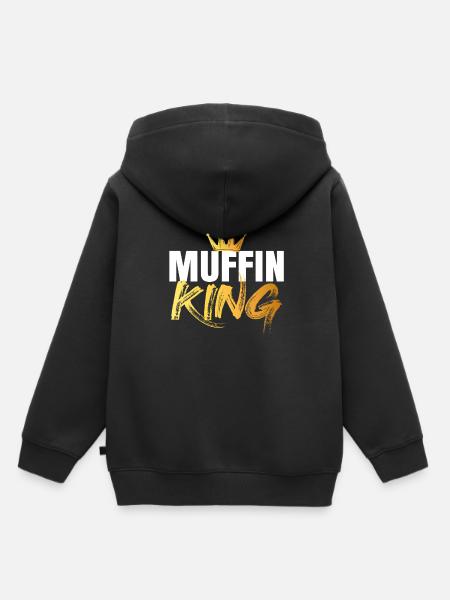 Muffin - Kinder Premium Organic Hoodie - Schwarz