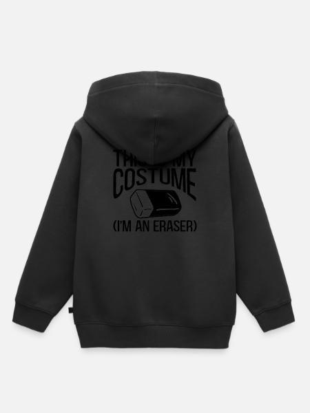 Radiergummi Kostüm Geschenk - Kinder Premium Organic Hoodie - Schwarz