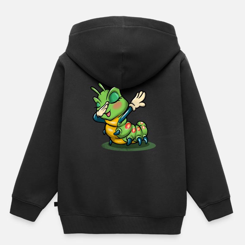 Chenille - Sweat Premium à capuche enfant bio - noir