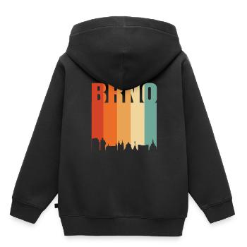 Die Schönheit von Brno Brünn - Kinder Premium Organic Hoodie - Schwarz - Hinten - AI Model Kid Male (0cm)