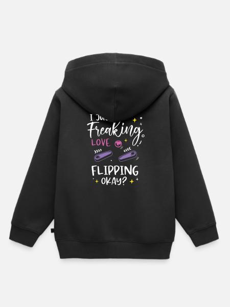 Frettchen - Kinder Premium Organic Hoodie - Schwarz