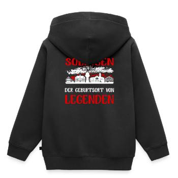 Solingen Der Geburtsort Von Legenden - Kinder Premium Organic Hoodie - Schwarz - Hinten - AI Model Kid Male (0cm)