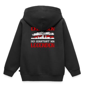Erlangen Der Geburtsort Von Legenden - Kinder Premium Organic Hoodie - Schwarz - Hinten - AI Model Kid Male (0cm)