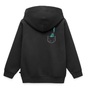 Staubsauger Reinigungskraft Aufräumen Hausfrau - Kinder Premium Organic Hoodie - Schwarz - Hinten - AI Model Kid Male (0cm)