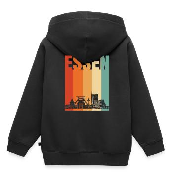 Eat - Kids Premium Organic Hoodie - black - Back - AI Model Kid Male (0cm)