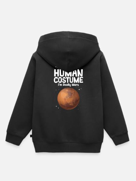 Mars - Kinder Premium Organic Hoodie - Schwarz