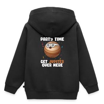 Jupiter - Sweat Premium à capuche enfant bio - noir - Dos - AI Model Kid Male (0cm)