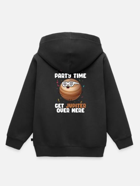 Jupiter - Kinder Premium Organic Hoodie - Schwarz