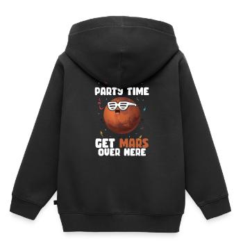 Mars - Kinder Premium Organic Hoodie - Schwarz - Hinten - AI Model Kid Male (0cm)