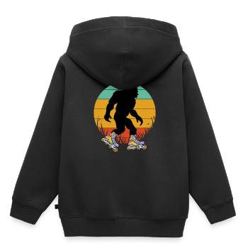 Inlineskating Inlineskater Geschenk - Kinder Premium Organic Hoodie - Schwarz - Hinten - AI Model Kid Male (0cm)