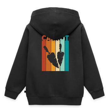 Carotte - Sweat Premium à capuche enfant bio - noir - Dos - AI Model Kid Male (0cm)
