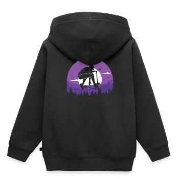 Scooter Scooter Scooter Cadeau - Sweat Premium à capuche enfant bio - noir - Dos - AI Model Kid Male (0cm)