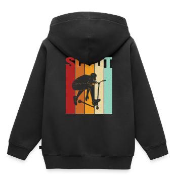 Scooter Scooter Scooter Cadeau - Sweat Premium à capuche enfant bio - noir - Dos - AI Model Kid Male (0cm)