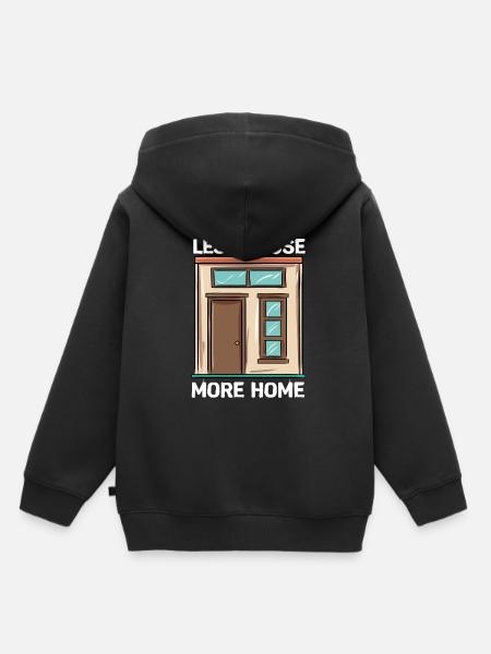 Tiny House - Kinder Premium Organic Hoodie - Schwarz
