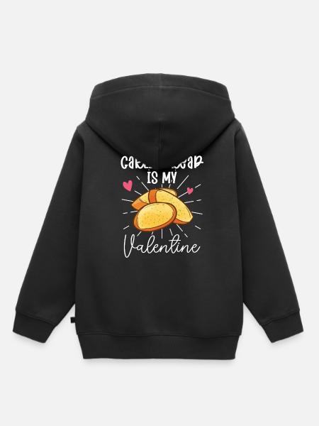 Knoblauch Knoblauchbrot Essen Geschenk - Kinder Premium Organic Hoodie - Schwarz