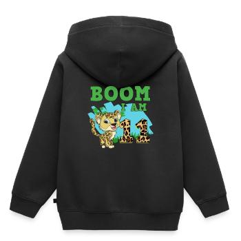 11th birthday leopard - Kids Premium Organic Hoodie - black - Back - AI Model Kid Male (0cm)