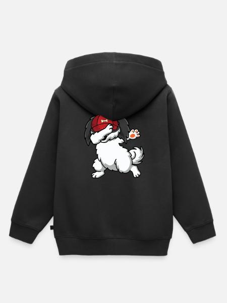 Shih Tzu - Kinder Premium Organic Hoodie - Schwarz