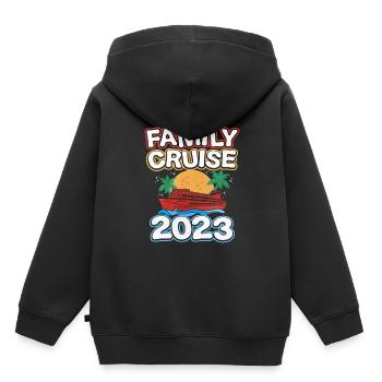 Kreuzfahrt - Kinder Premium Organic Hoodie - Schwarz - Hinten - AI Model Kid Male (0cm)