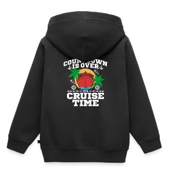 Kreuzfahrt - Kinder Premium Organic Hoodie - Schwarz - Hinten - AI Model Kid Male (0cm)