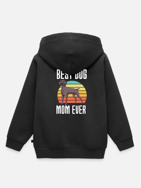 Weimaraner - Kinder Premium Organic Hoodie - Schwarz