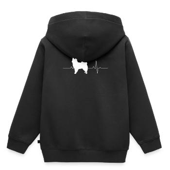 Esquimau d’Amérique - Sweat Premium à capuche enfant bio - noir - Dos - AI Model Kid Male (0cm)
