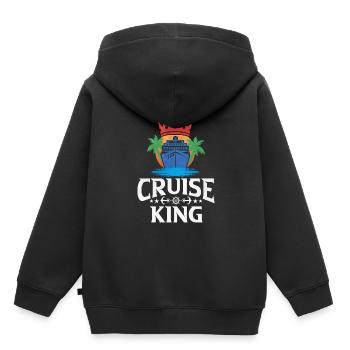 Kreuzfahrt - Kinder Premium Organic Hoodie - Schwarz - Hinten - AI Model Kid Male (0cm)