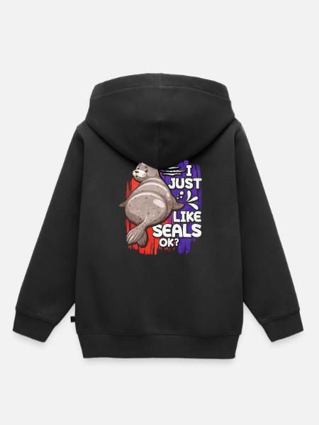 Robbe - Kinder Premium Organic Hoodie - Schwarz