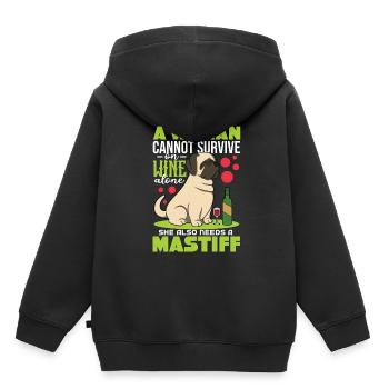 Mâtin - Sweat Premium à capuche enfant bio - noir - Dos - AI Model Kid Male (0cm)