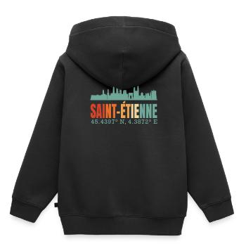 Saint-Étienne - Kids Premium Organic Hoodie - black - Back - AI Model Kid Male (0cm)
