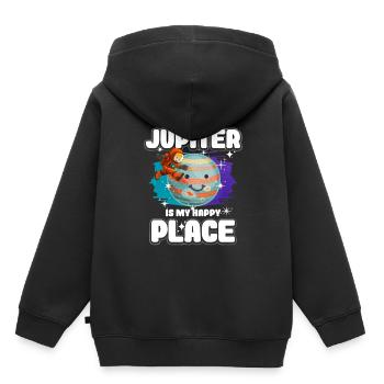 Jupiter Planet Gift - Sweat Premium à capuche enfant bio - noir - Dos - AI Model Kid Male (0cm)