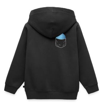 Uranus - Sweat Premium à capuche enfant bio - noir - Dos - AI Model Kid Male (0cm)