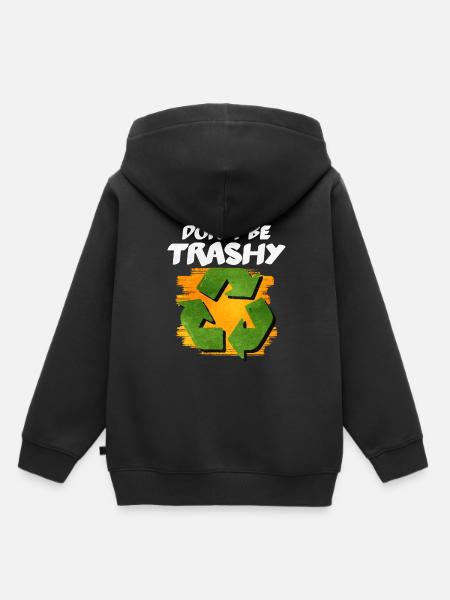 Recycling - Kinder Premium Organic Hoodie - Schwarz