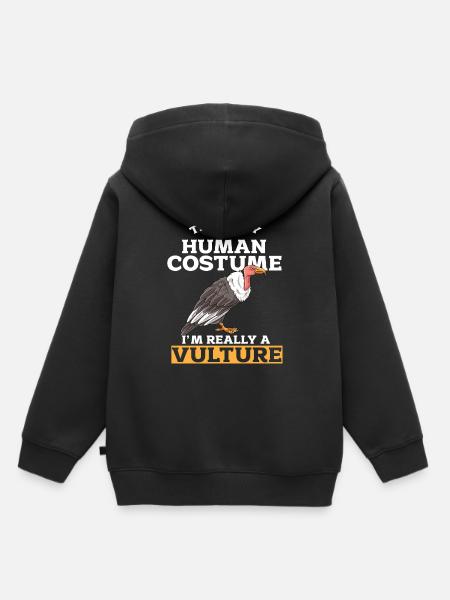 Aasgeier - Kinder Premium Organic Hoodie - Schwarz