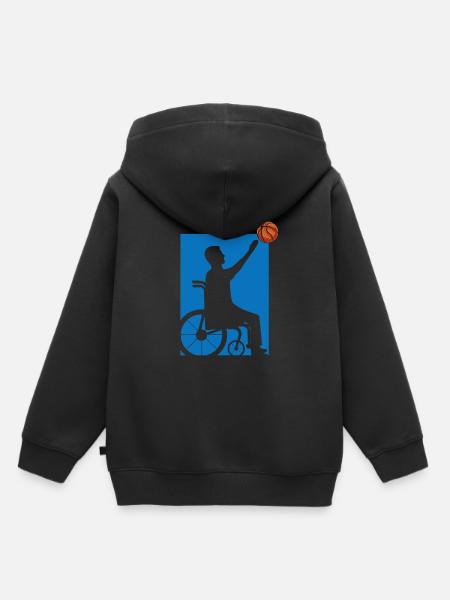 Rollstuhl - Kinder Premium Organic Hoodie - Schwarz