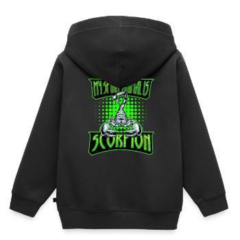 Scorpion - Sweat Premium à capuche enfant bio - noir - Dos - AI Model Kid Male (0cm)