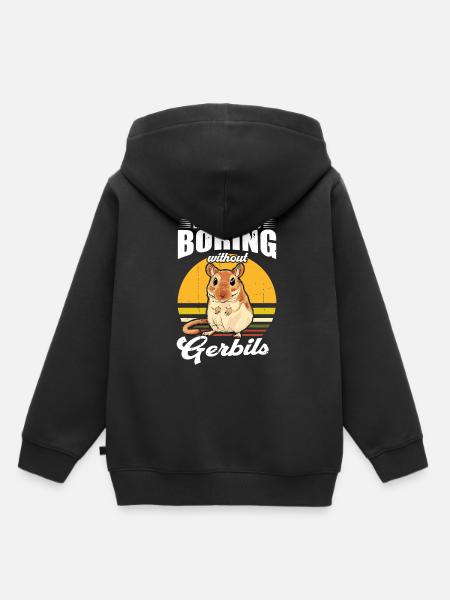 Rennmaus - Kinder Premium Organic Hoodie - Schwarz
