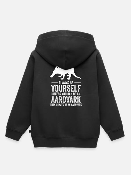 Erdferkel - Kinder Premium Organic Hoodie - Schwarz