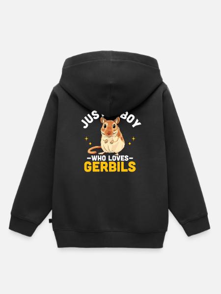 Rennmaus - Kinder Premium Organic Hoodie - Schwarz