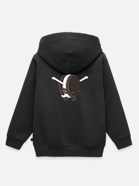 Keks-Paar Liebe - Kinder Premium Organic Hoodie - Schwarz