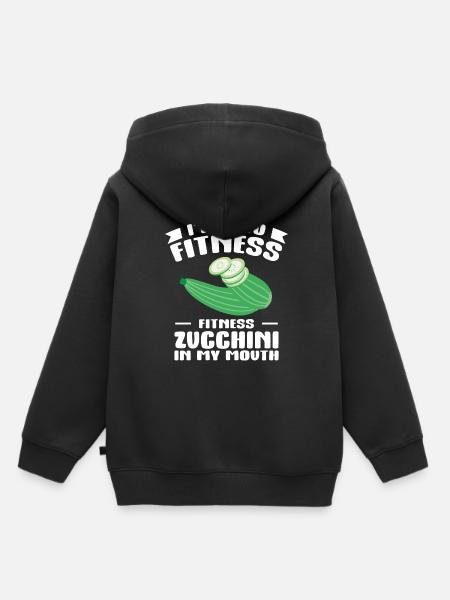 Zucchini - Kinder Premium Organic Hoodie - Schwarz
