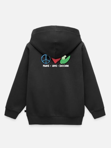 Courgette - Sweat Premium à capuche enfant bio - noir