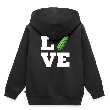Cadeau VR de réalité virtuelle - Sweat Premium à capuche enfant bio - noir - Dos - AI Model Kid Male (0cm)