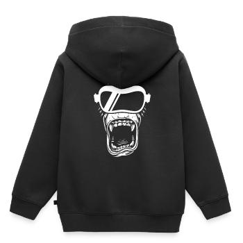 Cadeau VR de réalité virtuelle - Sweat Premium à capuche enfant bio - noir - Dos - AI Model Kid Male (0cm)