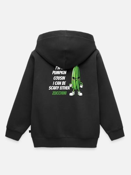 Zucchini - Kinder Premium Organic Hoodie - Schwarz