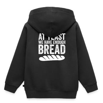 Pain à la levure - Sweat Premium à capuche enfant bio - noir - Dos - AI Model Kid Male (0cm)